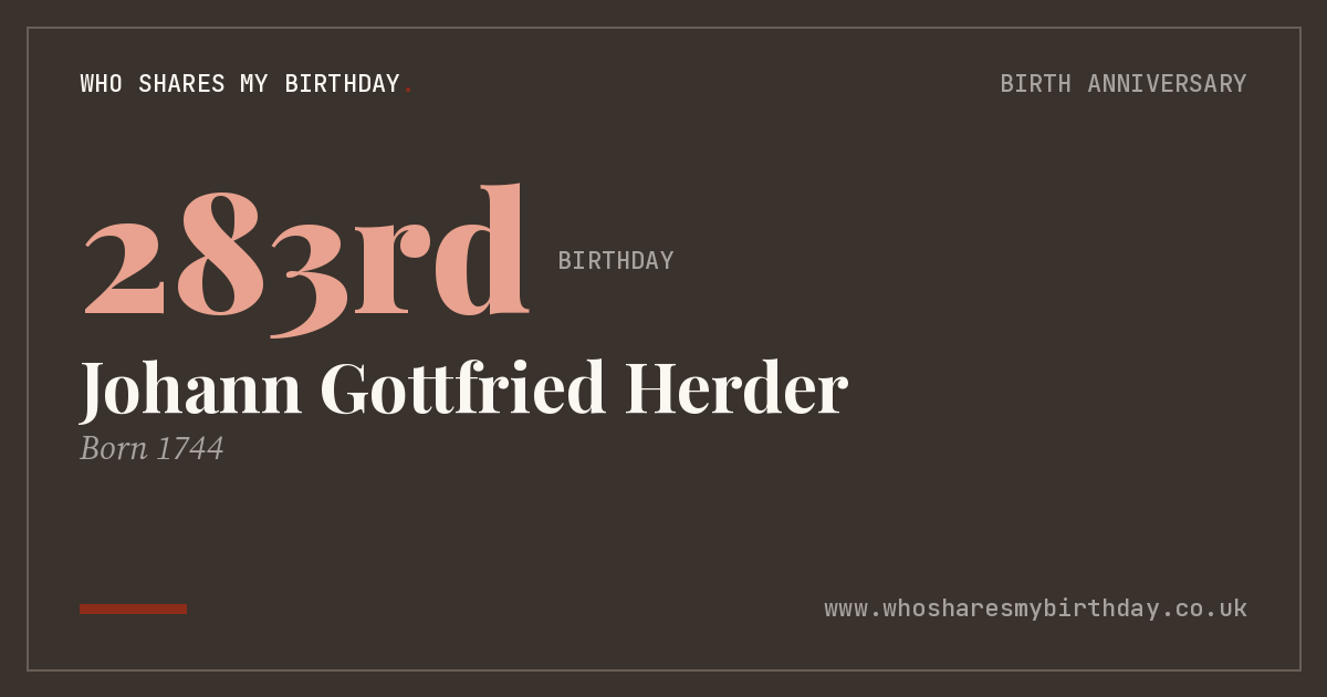 Johann Gottfried Herder