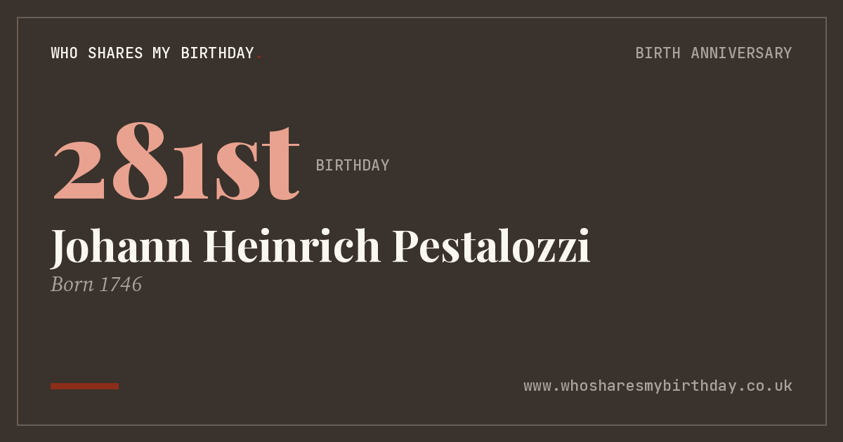 Johann Heinrich Pestalozzi