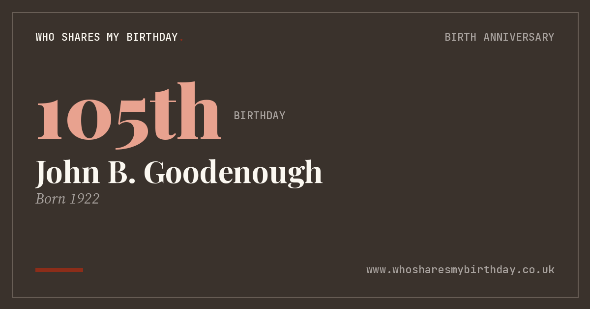 John B. Goodenough