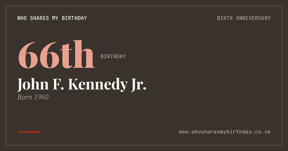 John F. Kennedy Jr.