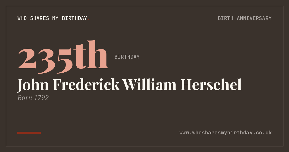 John Frederick William Herschel