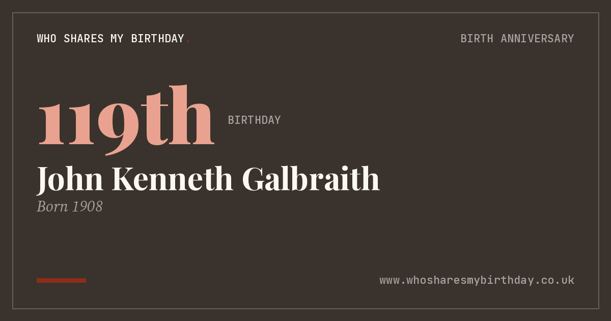 John Kenneth Galbraith