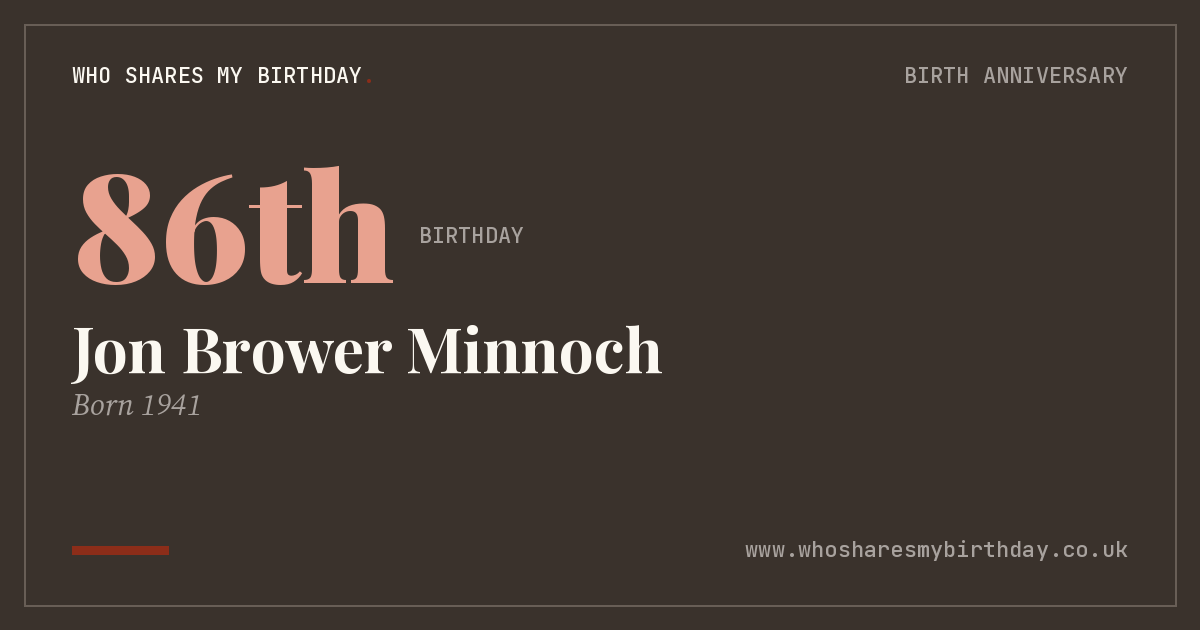 Jon Brower Minnoch