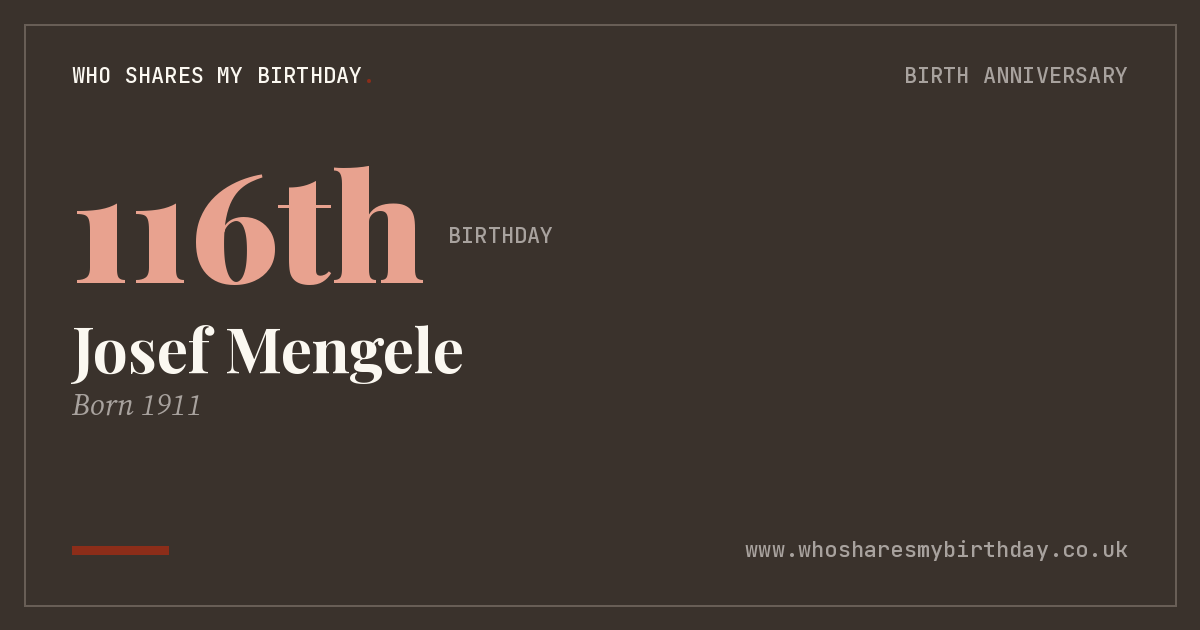Josef Mengele