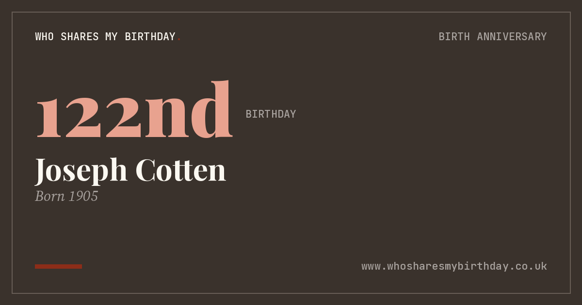 Joseph Cotten