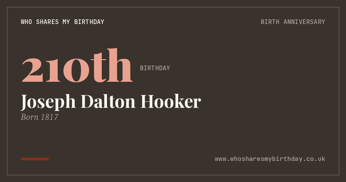 Joseph Dalton Hooker