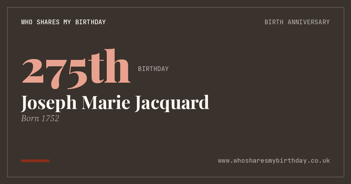 Joseph Marie Jacquard