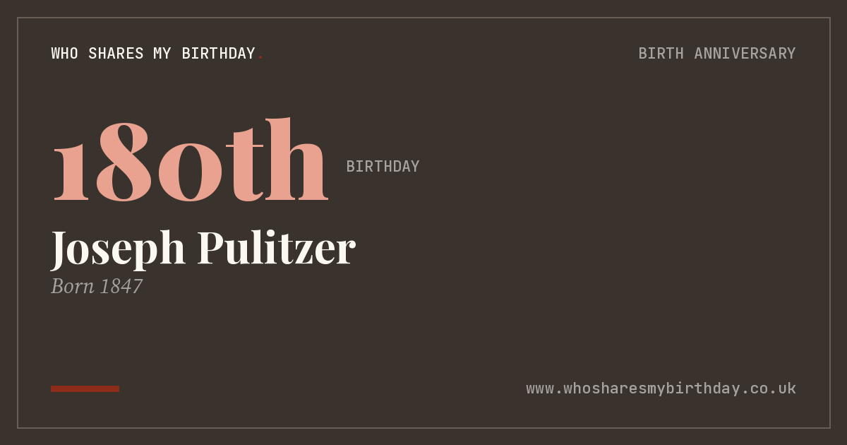 Joseph Pulitzer