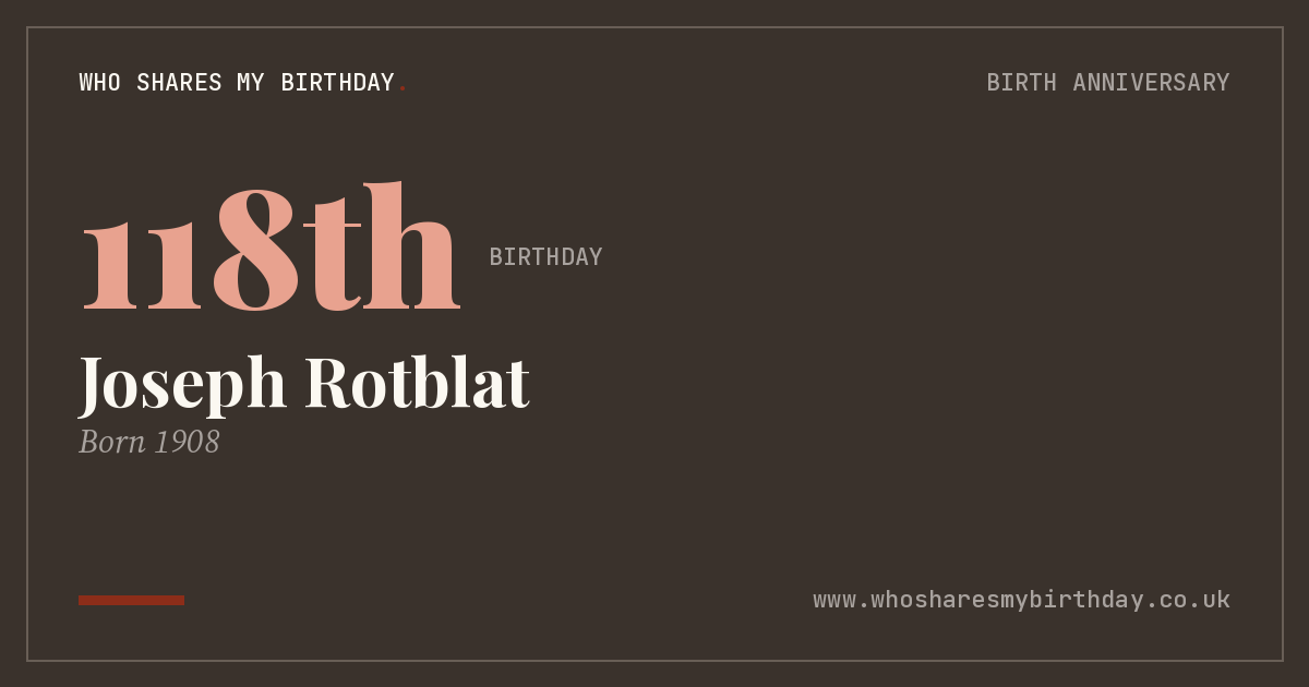 Joseph Rotblat