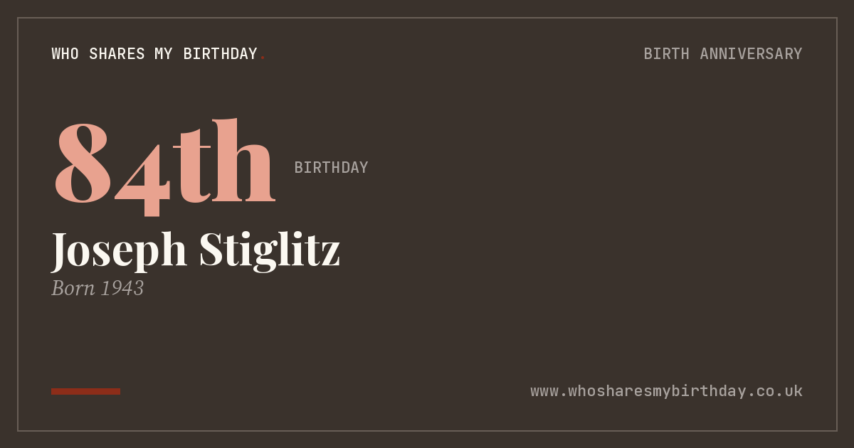 Joseph Stiglitz