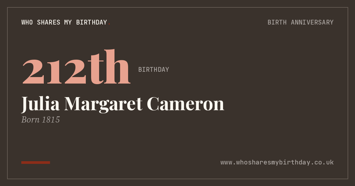 Julia Margaret Cameron