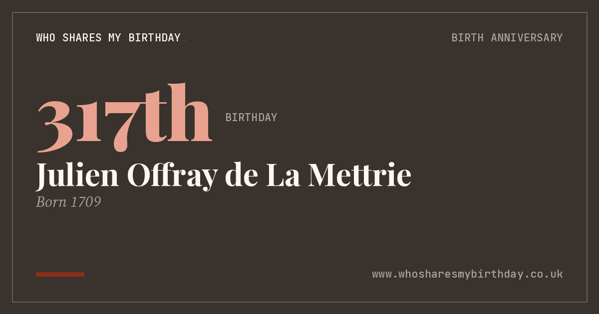 Julien Offray de La Mettrie