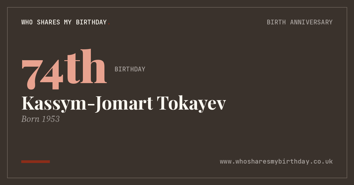 Kassym-Jomart Tokayev