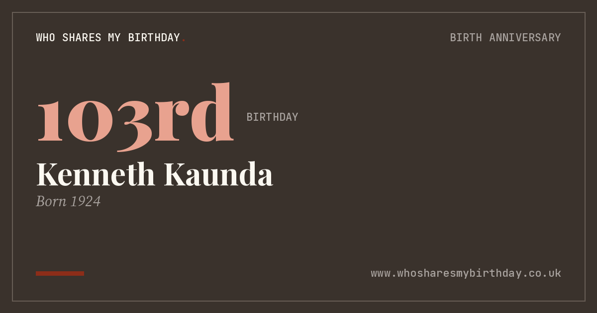 Kenneth Kaunda
