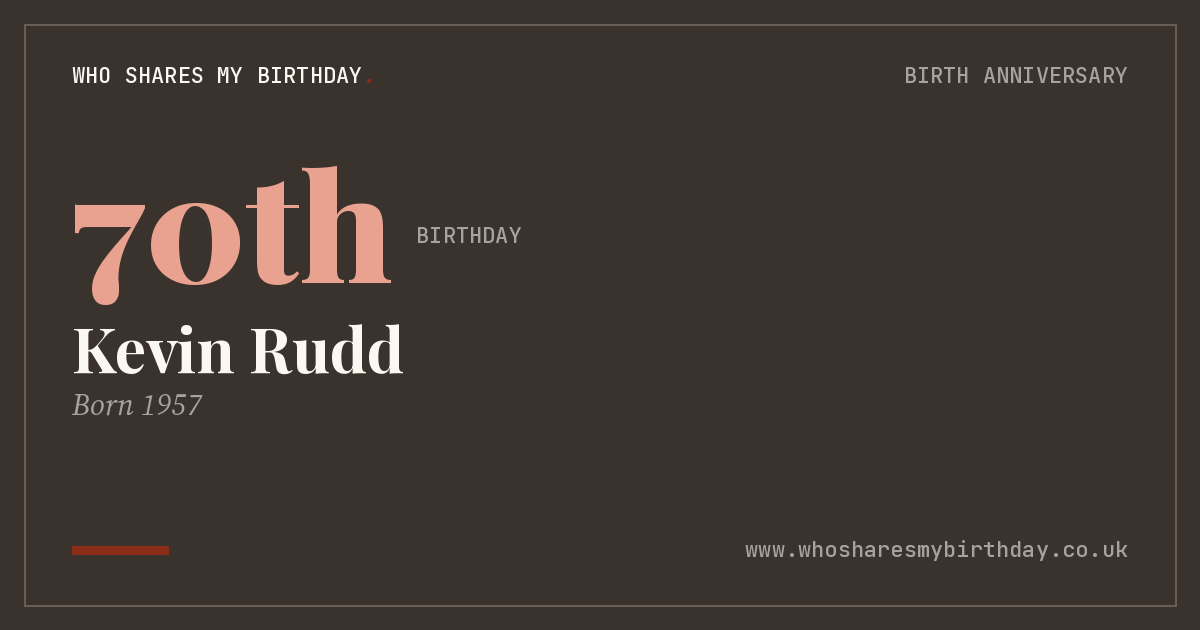 Kevin Rudd