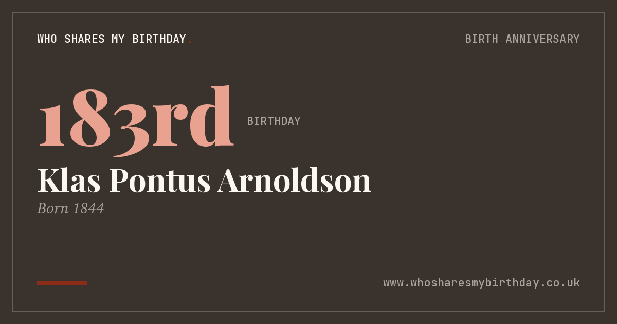 Klas Pontus Arnoldson