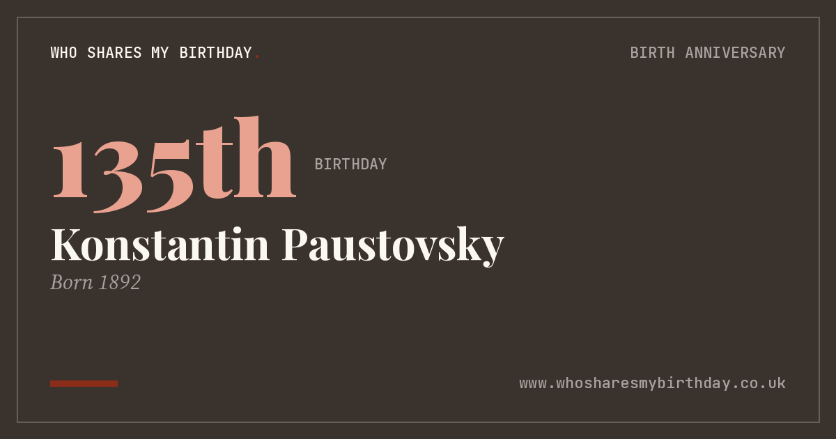 Konstantin Paustovsky