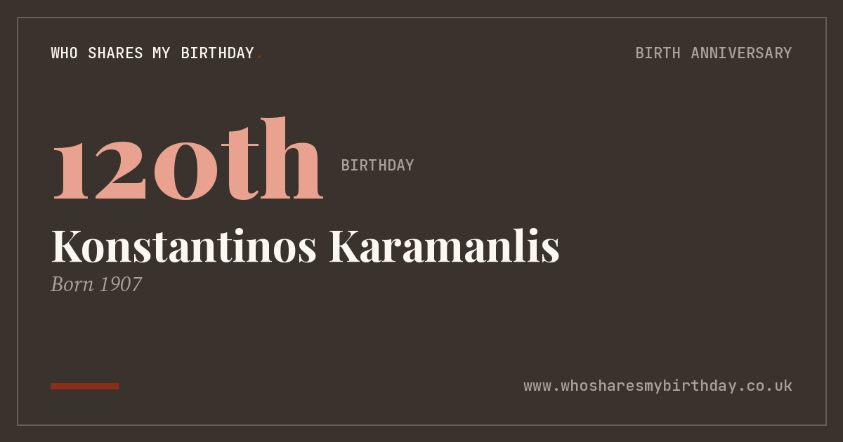 Konstantinos Karamanlis