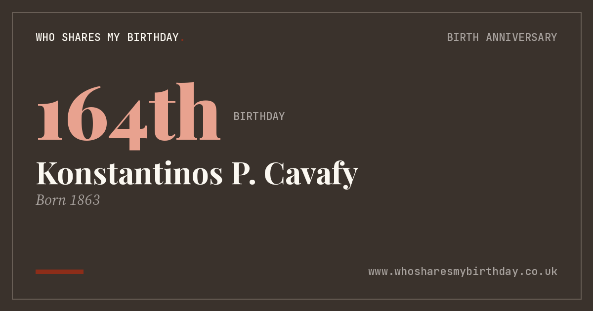 Konstantinos P. Cavafy
