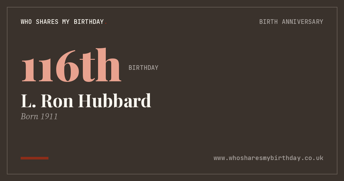 L. Ron Hubbard