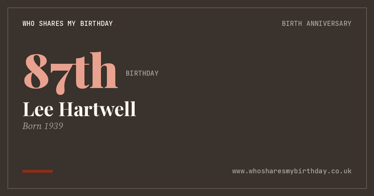 Lee Hartwell