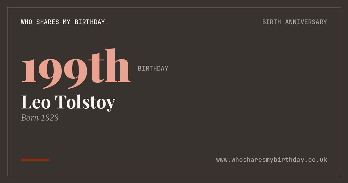 Leo Tolstoy