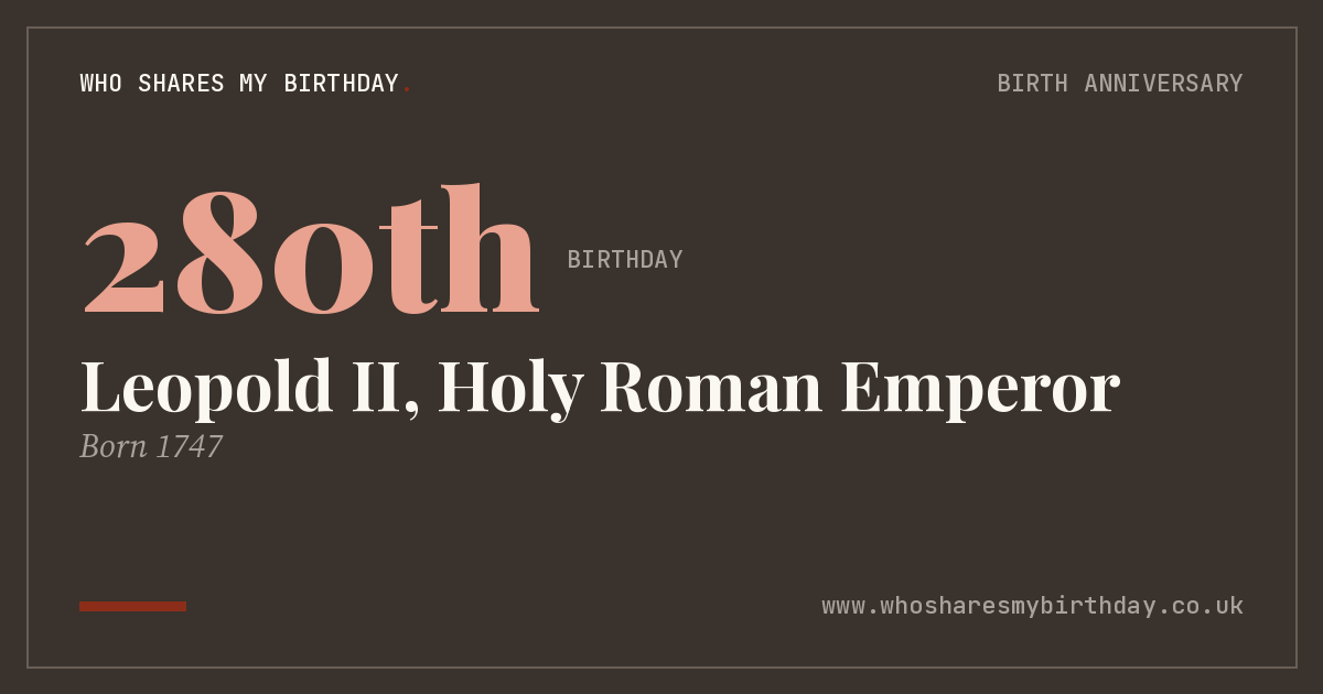 Leopold II, Holy Roman Emperor