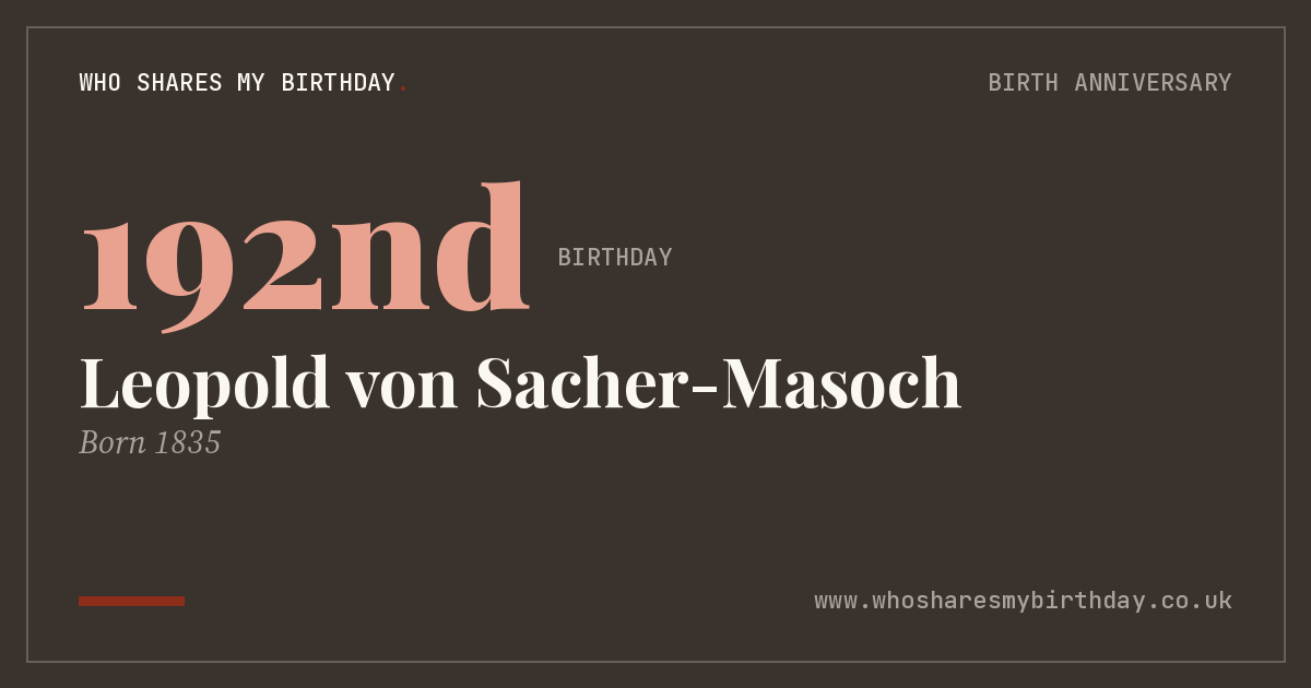 Leopold von Sacher-Masoch