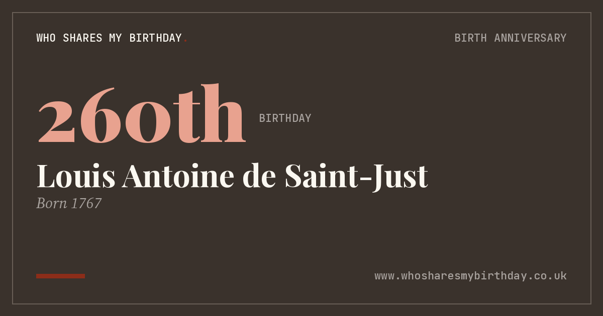 Louis Antoine de Saint-Just