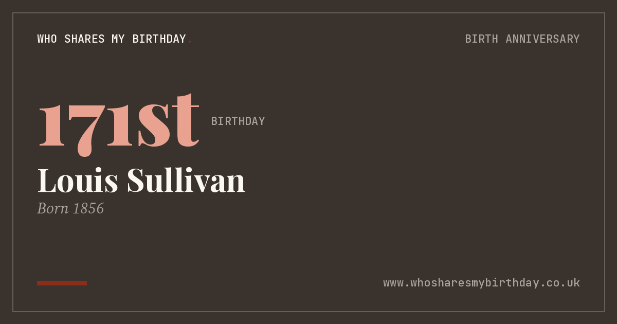 Louis Sullivan