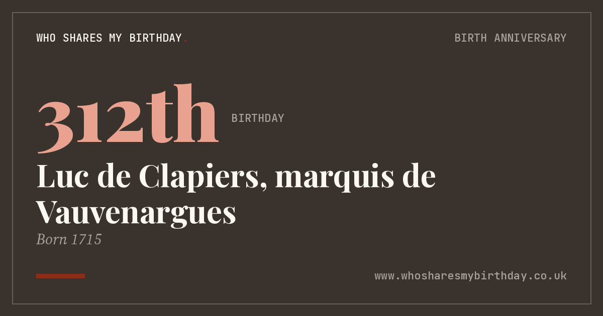Luc de Clapiers, marquis de Vauvenargues