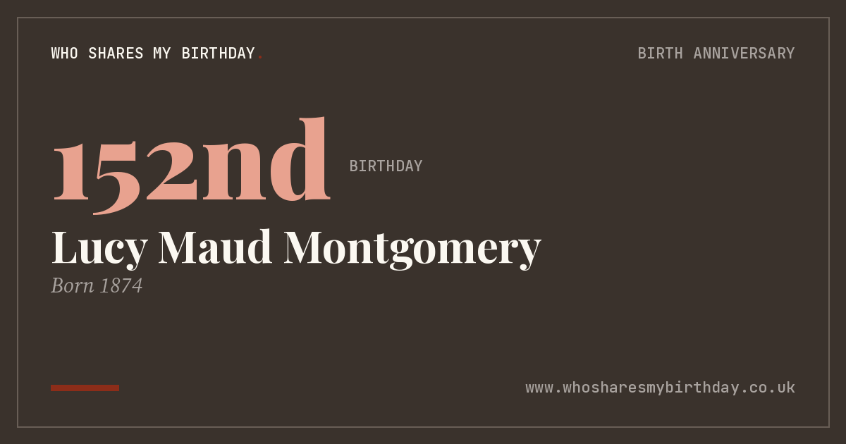 Lucy Maud Montgomery