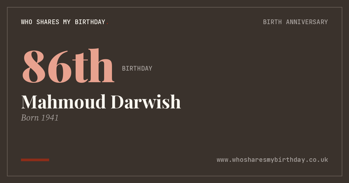 Mahmoud Darwish