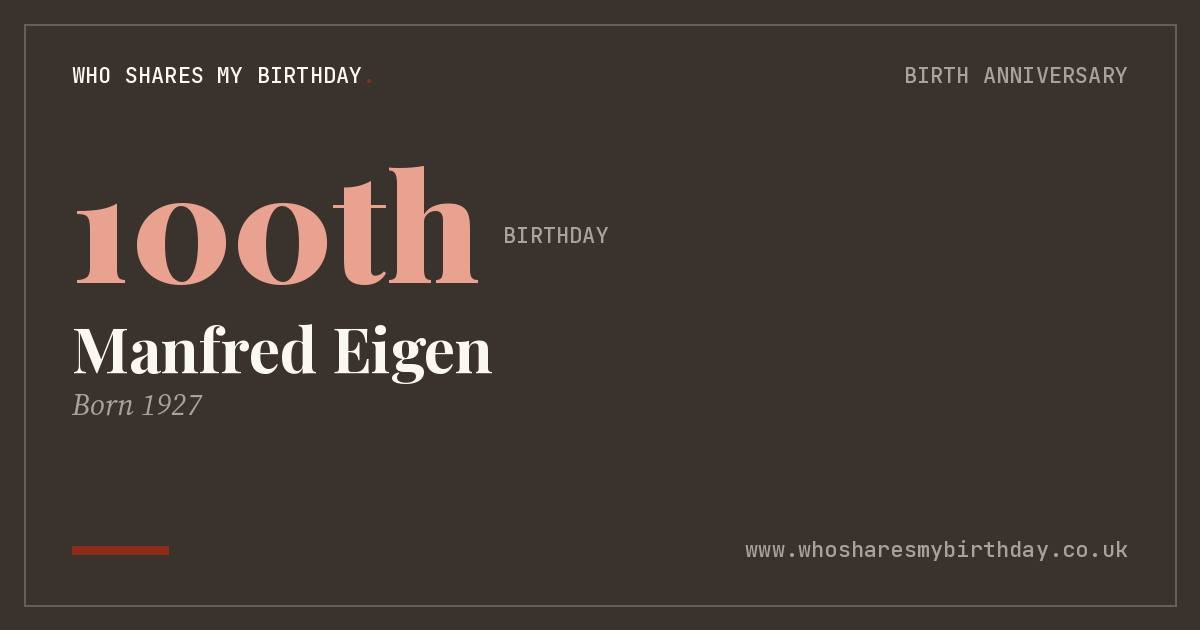 Manfred Eigen