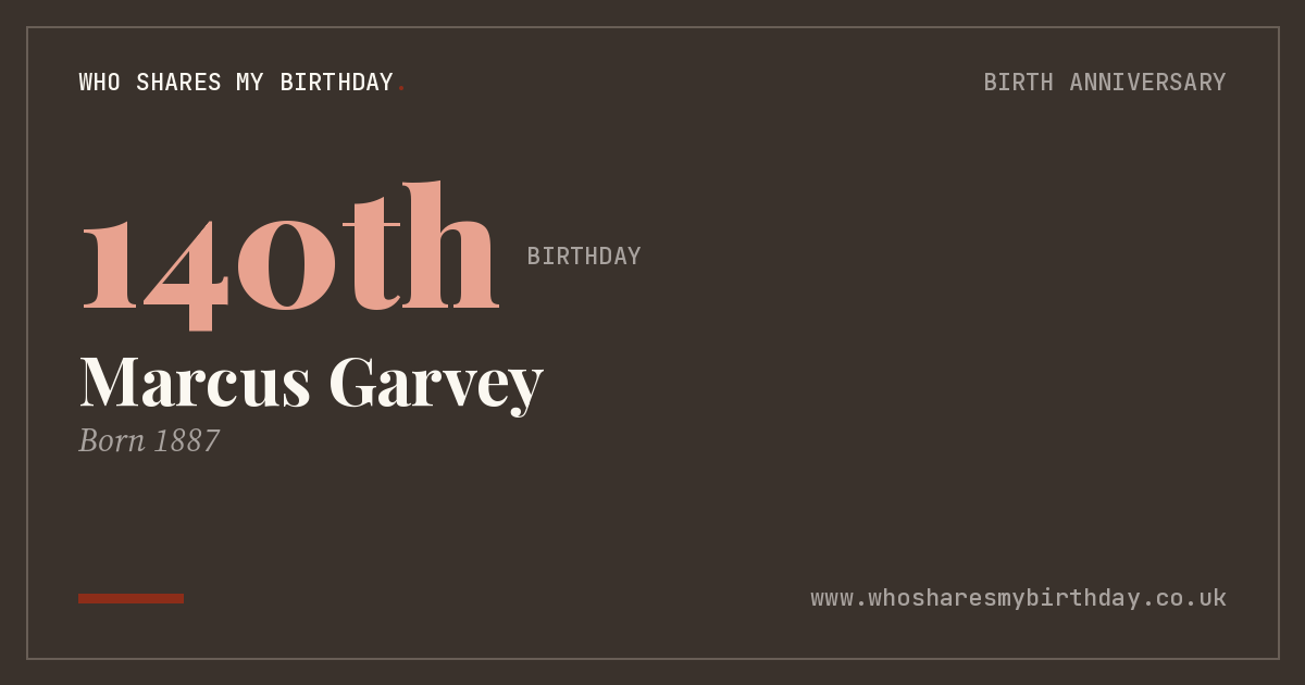 Marcus Garvey