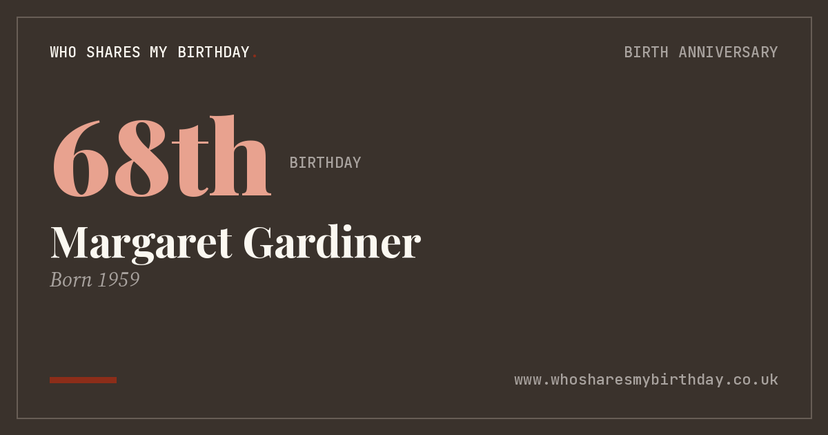 Margaret Gardiner