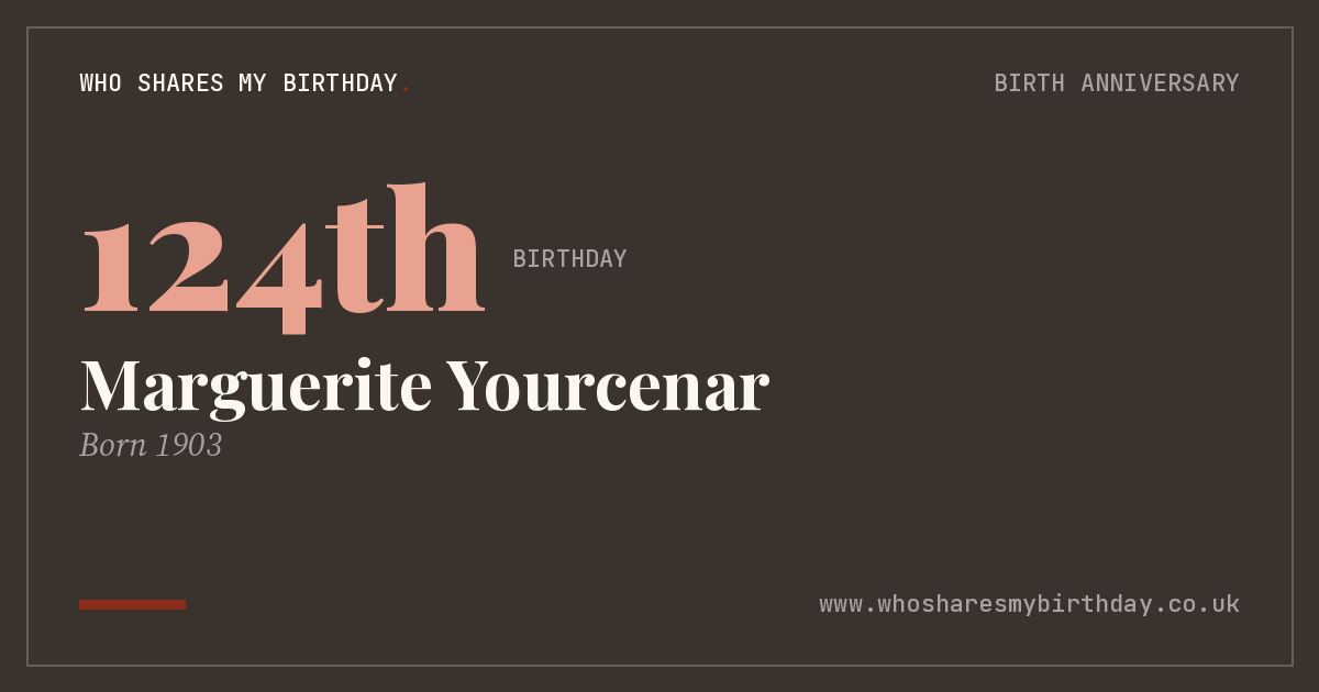 Marguerite Yourcenar