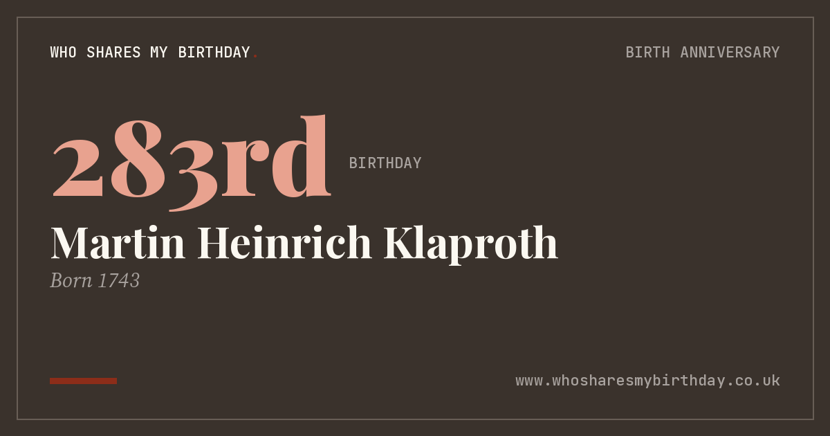 Martin Heinrich Klaproth