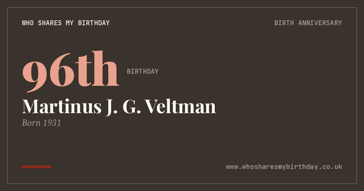 Martinus J. G. Veltman