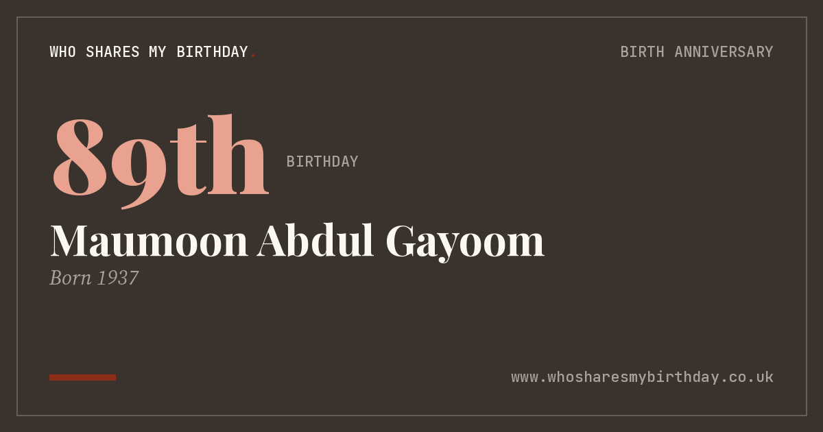 Maumoon Abdul Gayoom