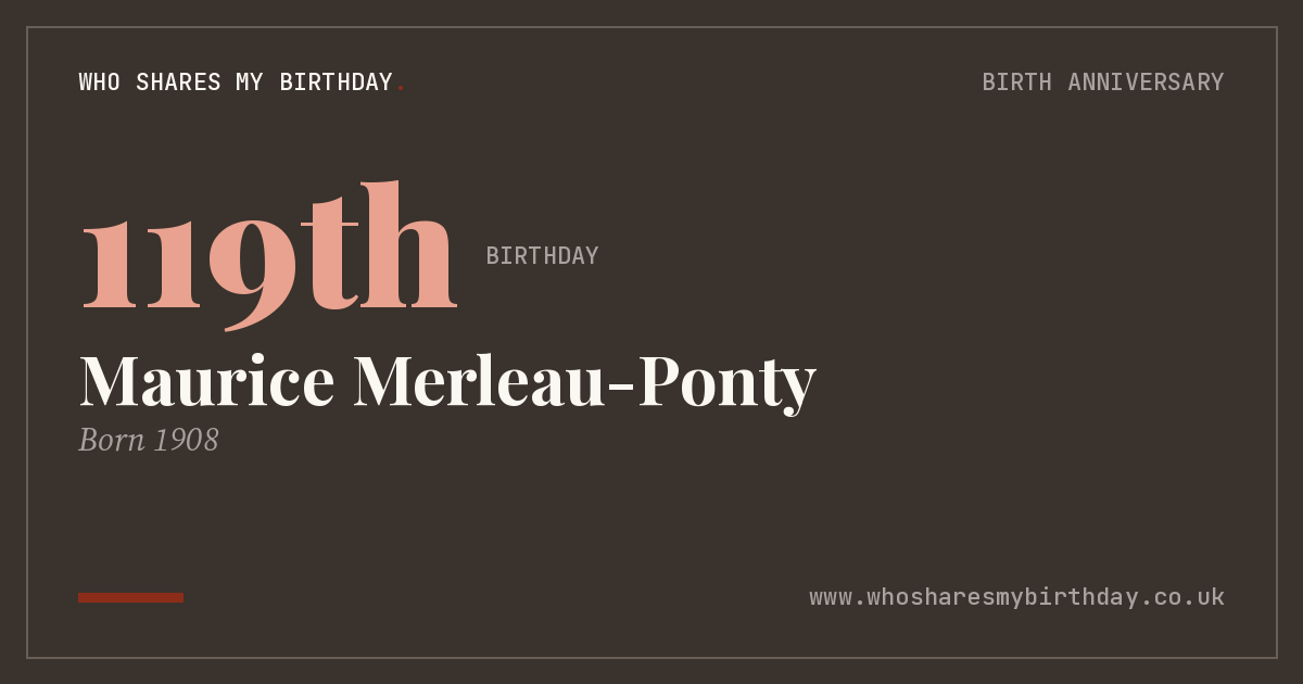 Maurice Merleau-Ponty