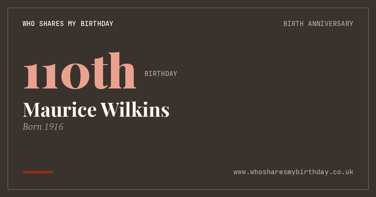 Maurice Wilkins