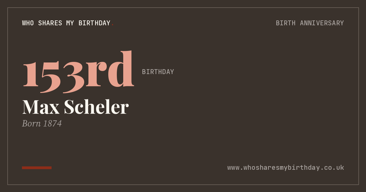 Max Scheler