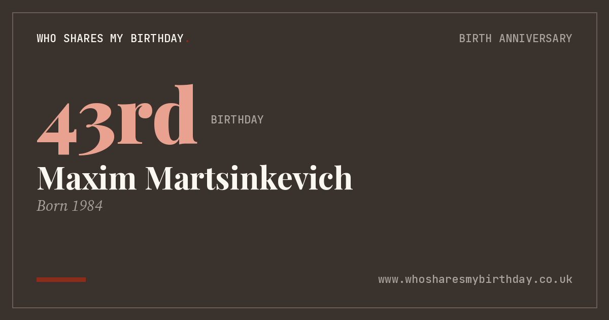 Maxim Martsinkevich