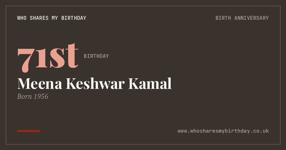 Meena Keshwar Kamal