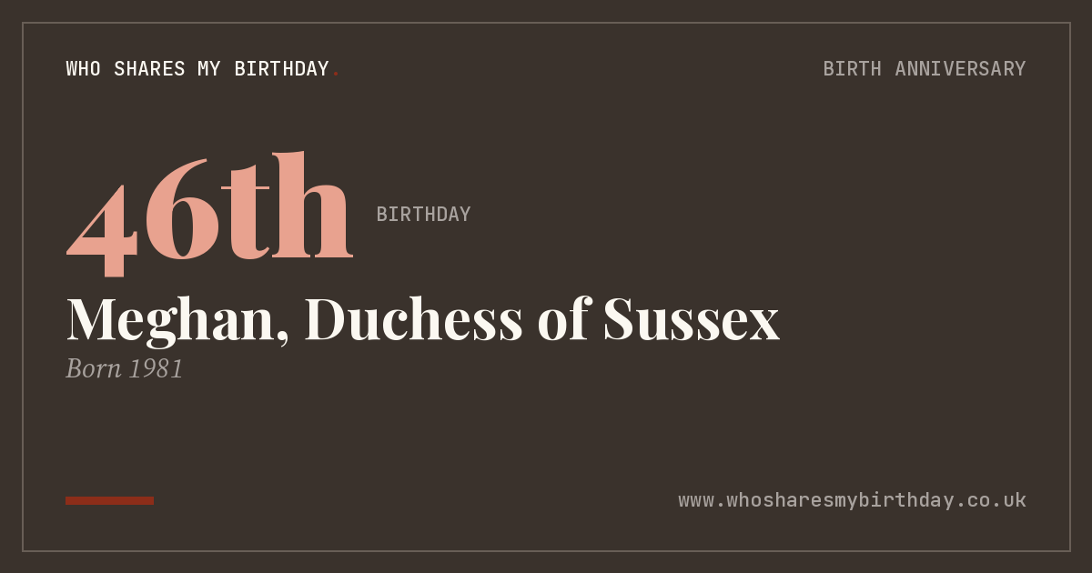 Meghan, Duchess of Sussex