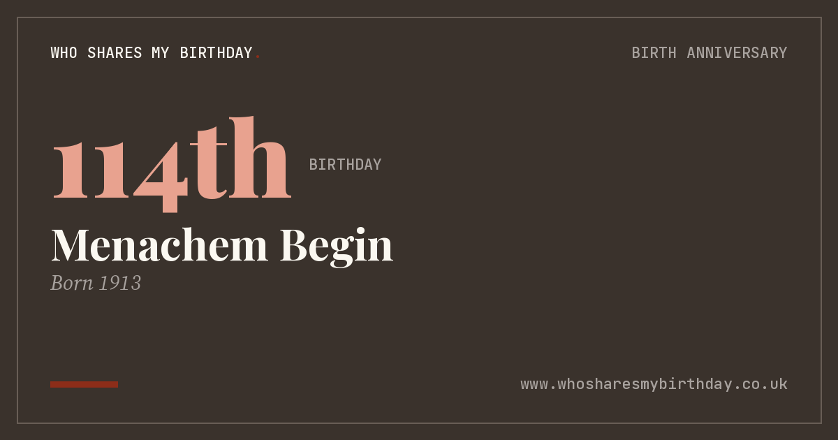 Menachem Begin