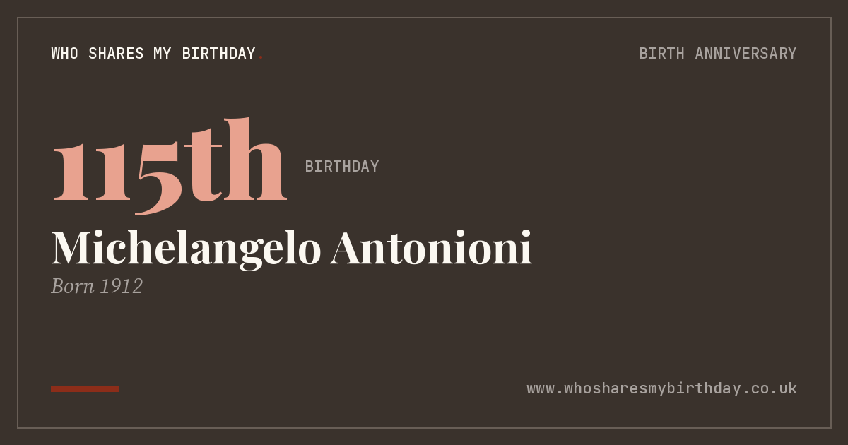 Michelangelo Antonioni