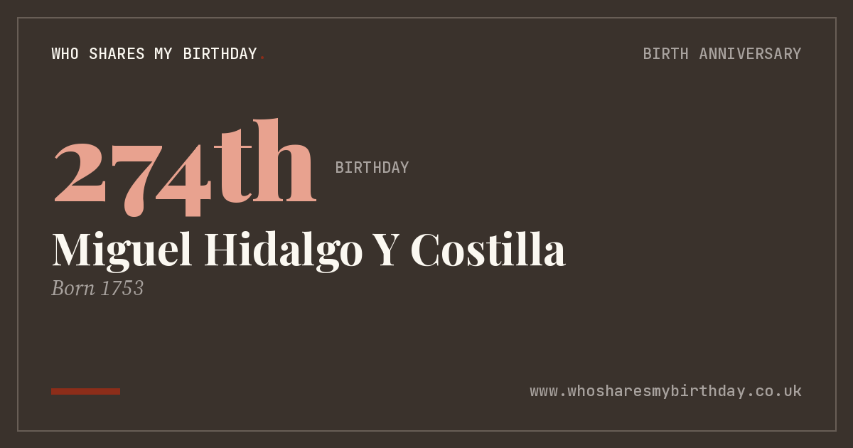 Miguel Hidalgo Y Costilla