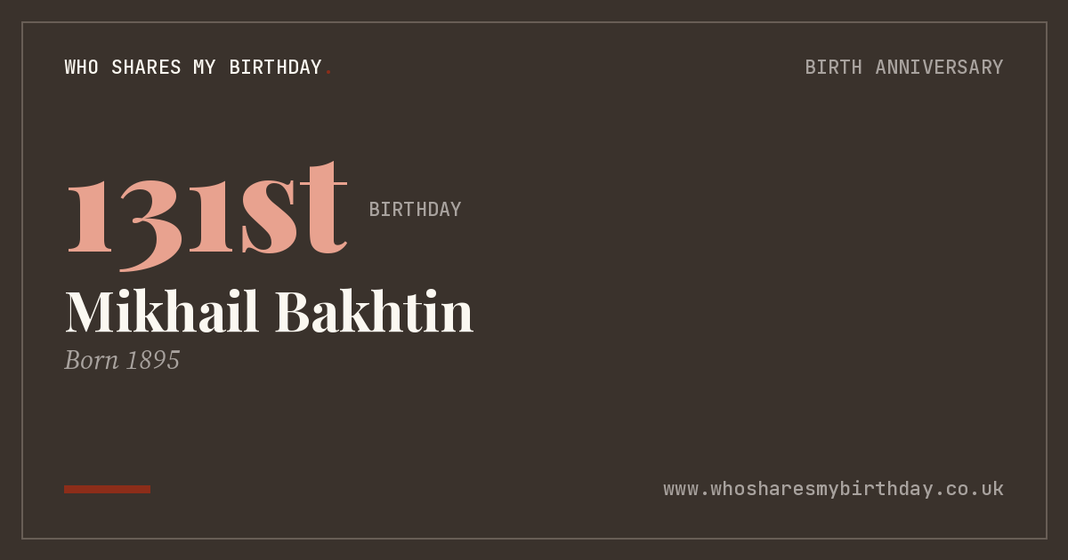 Mikhail Bakhtin